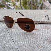 Rayban – 3035 – 62 – Golden Brown – Metal – Sunglasses – Unisex - Premium