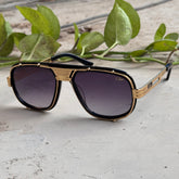 Cazal – 665 - 60 – Golden Black Gradient - Metal - Sunglasses – Unisex - Premium