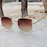 Dita – 3312 – 55 – Golden Brown – Metal – Sunglasses – Unisex