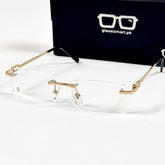 Cartier – 100686 – 55 – Golden – Metal - Optics – Rimless - Unisex - Premium