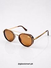 Lacoste – 014 – 53 – Golden Brown – Metal – Sunglasses – Unisex