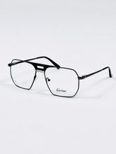 Cartier – 18010 – 55 – Silver Black – Metal - Optics – Unisex
