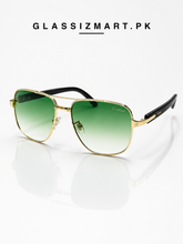 Cartier – 200988 – 59 – Golden Green – Metal – Sunglasses – Unisex