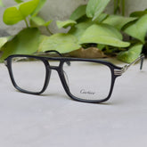 Cartier - 0370 – 54 – Black – Acetate - Metal - Optics – Unisex - Premium
