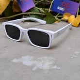 Moscot – 6041 – 53 - White Black – Acetate – Sunglasses - Unisex