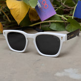 Moscot – 6022 – 52 - White Black – Acetate – Sunglasses - Unisex