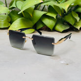 Prada – 3086 – 62 – Golden Green – Metal - Sunglasses – Rimless - Unisex