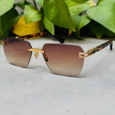 Dita – 152 - 60 – Golden Brown Gradient - Metal - Sunglasses – Unisex - Premium