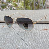 Rayban – 3035 – 62 – Golden Blue – Metal – Sunglasses – Unisex - Premium