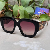 Gucci – 1546 - 50 - Tortoise Brown – Acetate - Sunglasses – Ladies - Premium