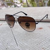 Rayban – 3035 – 62 – Black Brown – Metal – Sunglasses – Unisex - Premium