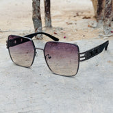 Versace – 395 – 55 - Grey Multi – Acetate – Metal – Sunglasses - Ladies