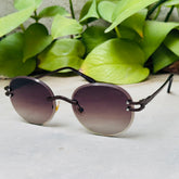 Cartier – 142 – 60 – Brown – Metal - Sunglasses – Rimless - Unisex