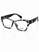 Chanel - 25101 – 55 – Black Textured – Acetate - Optics – Ladies - Premium
