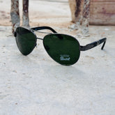 Persol – 5002 – 56 – Grey Green – Metal- Sunglasses – Unisex - Premium