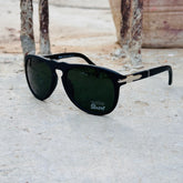 Persol – 3119 – 53 – Black Green Matte - Acetate- Sunglasses – Unisex - Premium