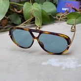 Bottega Veneta – 1273 - 63 – Tortoise Blue – Metal - Sunglasses – Unisex - Premium