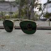 Rayban – 1808 – 50 – Golden Green – Metal – Sunglasses – Unisex - Premium