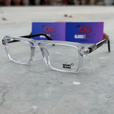 Mont Blanc – 42402 – 51 – Transparent Black - Acetate - Optics – Unisex - Premium