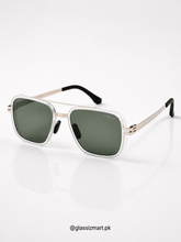 ICI BERLIN – Z8023 – 56 – Transparent Green – Metal - Sunglasses – Unisex