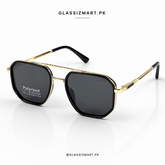 Dior – 58454 - 56 – Golden Black - Metal - Sunglasses – Unisex