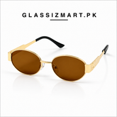 Celine – Triomphe - 55 – Golden Brown – Metal – Sunglasses - Unisex