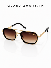 Lacoste – 9005 – 58 – Golden Brown Gradient – Metal – Sunglasses – Unisex