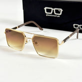 Prada – 23303 - 60 – Golden Brown - Metal - Sunglasses – Unisex