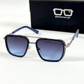 Armani – 58446 - 53 – Silver Blue - Metal - Sunglasses – Unisex