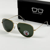 Rayban – 3026 – 62 – Golden Green – Metal – Sunglasses – Unisex - Premium