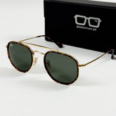 RayBan – 3648 – 54 – Golden Tortoise Green – Metal - Sunglasses – Unisex - Premium