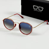 RayBan – 3647 – 51 – Golden Red Blue Gradient – Metal - Sunglasses – Unisex - Premium
