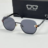 Chanel – 95053 – 60 – Black – Metal – Sunglasses – Ladies