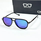 Gucci – 21086 - 54 - Black Blue – Acetate – Sunglasses - Unisex