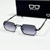 Cartier – 2A263 – 56 – Black Gradient– Metal - Sunglasses – Rimless - Unisex