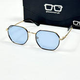 Louis Vuitton – 06009 – 57 – Golden Blue – Metal – Sunglasses – Unisex