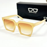 Dior – 2153 – 57 – Mustard – Acetate – Metal - Sunglasses – Unisex