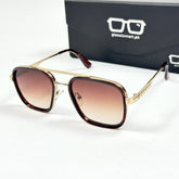 Dita – 3492 – 58 – Golden Brown – Metal – Sunglasses – Unisex