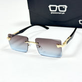 Cartier – 143 – 60 – Golden Multi – Metal - Sunglasses – Rimless - Unisex