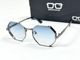 Louis Vuitton – 1938 – 57 – Grey Blue – Metal – Sunglasses – Ladies