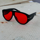 Tom Ford – 1044 - 60 - Black Red – Acetate - Sunglasses – Unisex