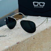 Rayban – 3026 – 62 – Silver Black – Metal – Sunglasses – Unisex