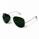 Rayban – 3026 – 62 – Silver Green – Metal – Sunglasses – Unisex