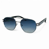 Louis Vuitton – 9091 – 55 – Silver Blue – Metal - Sunglasses – Unisex