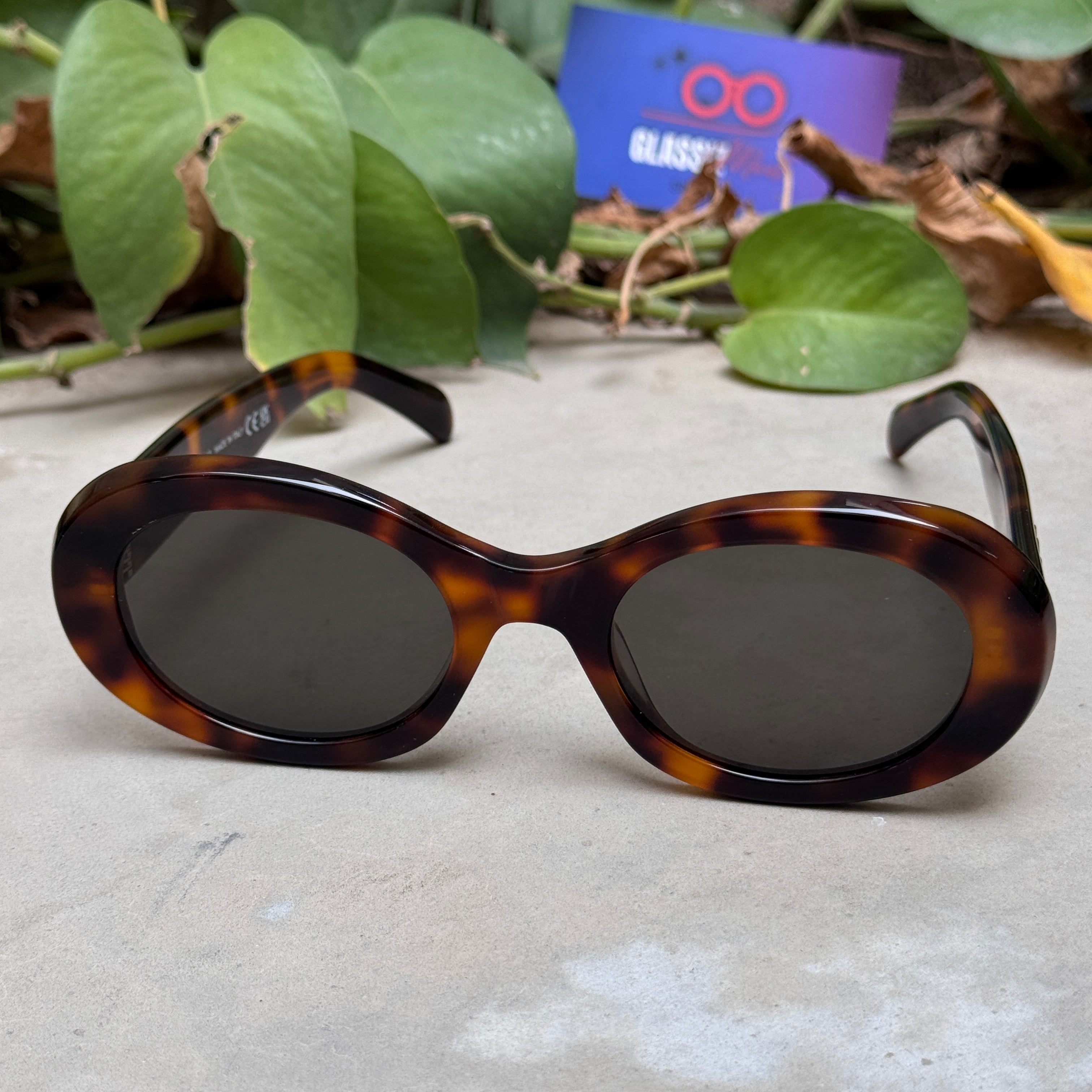 Celine – 40194 - 52 – Tortoise Black – Acetate - Sunglasses – Ladies - Premium