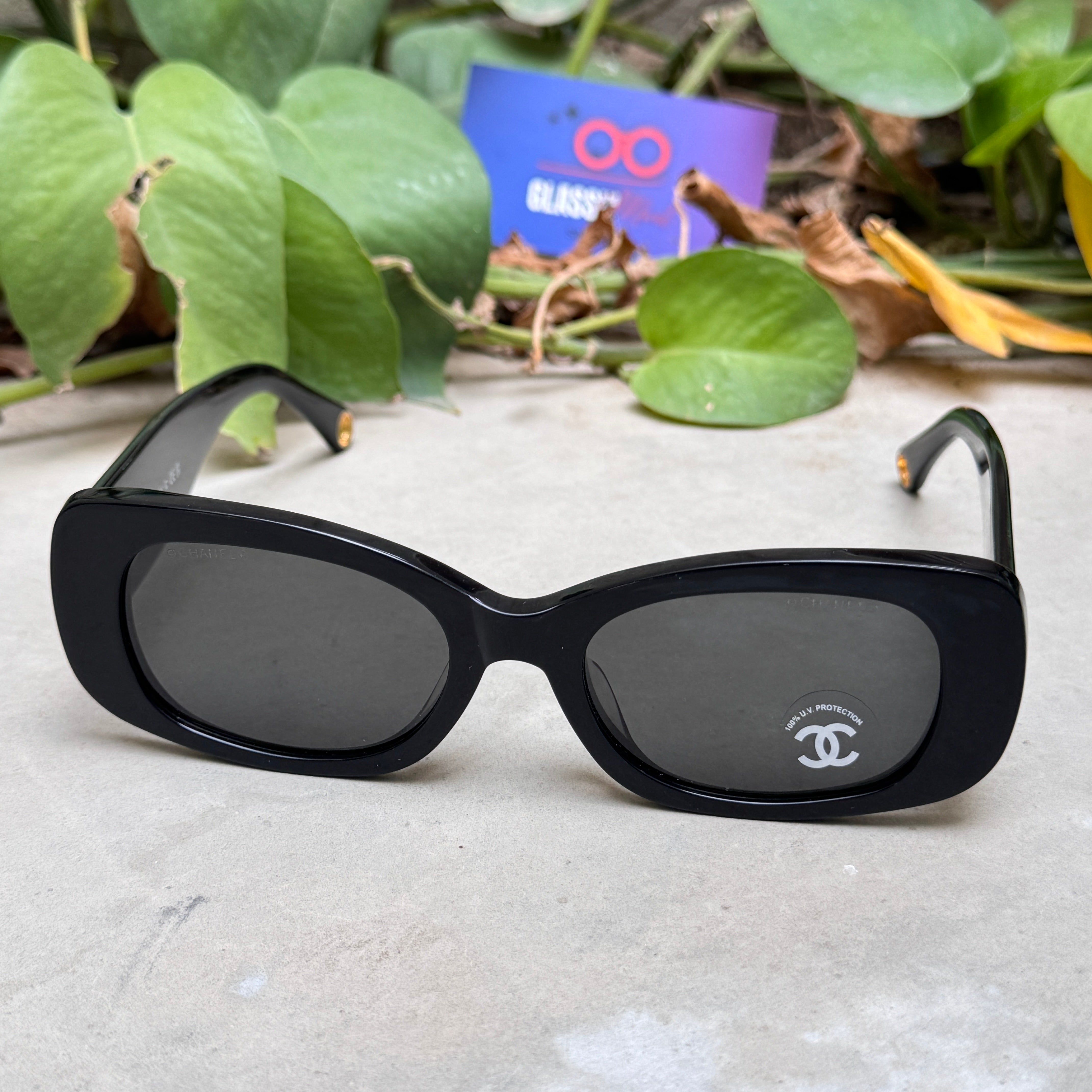 Chanel – 5488 - 52 – Black – Acetate - Sunglasses – Ladies - Premium