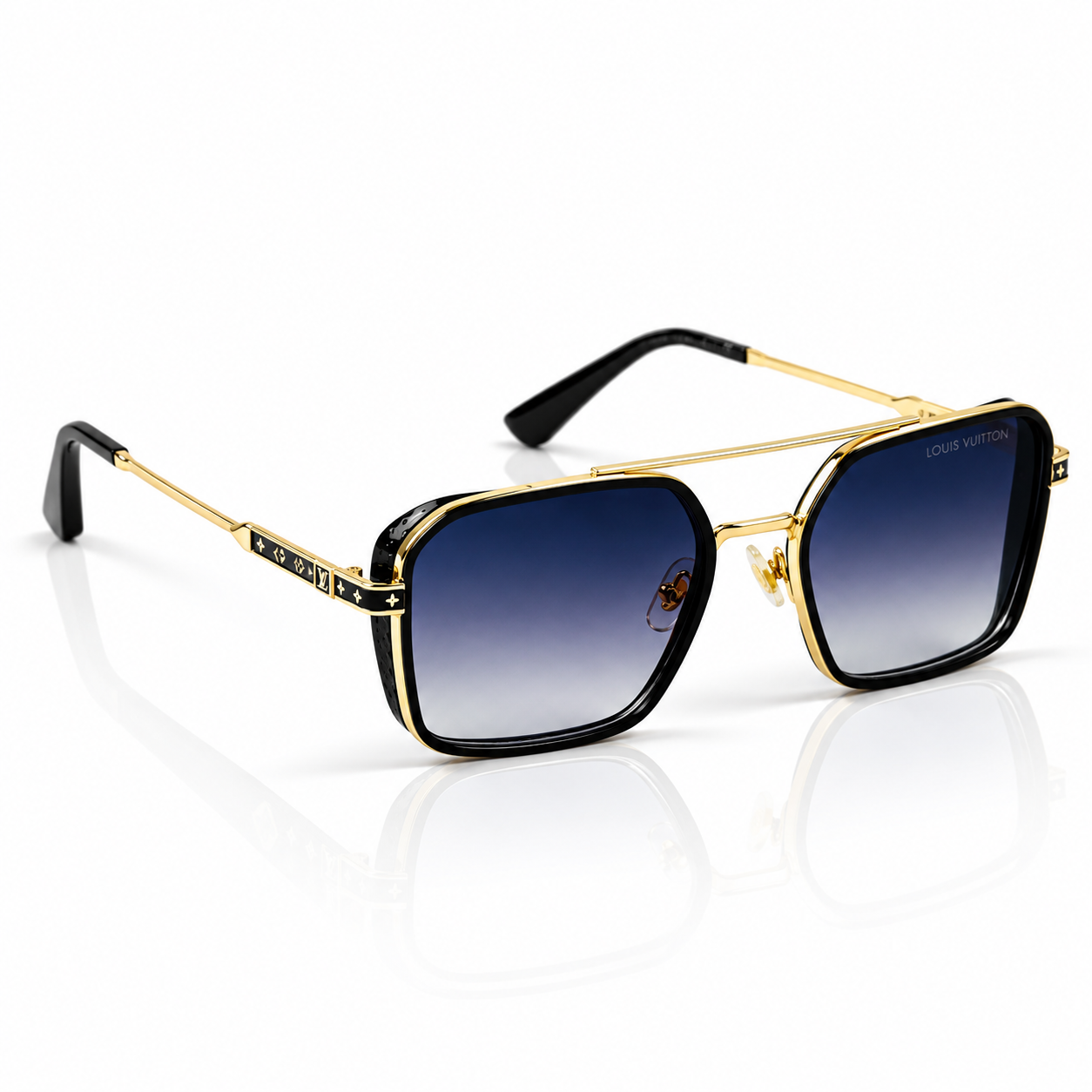 Cartier – 58448 - 57 – Golden Gradient – Metal – Sunglasses – Unisex