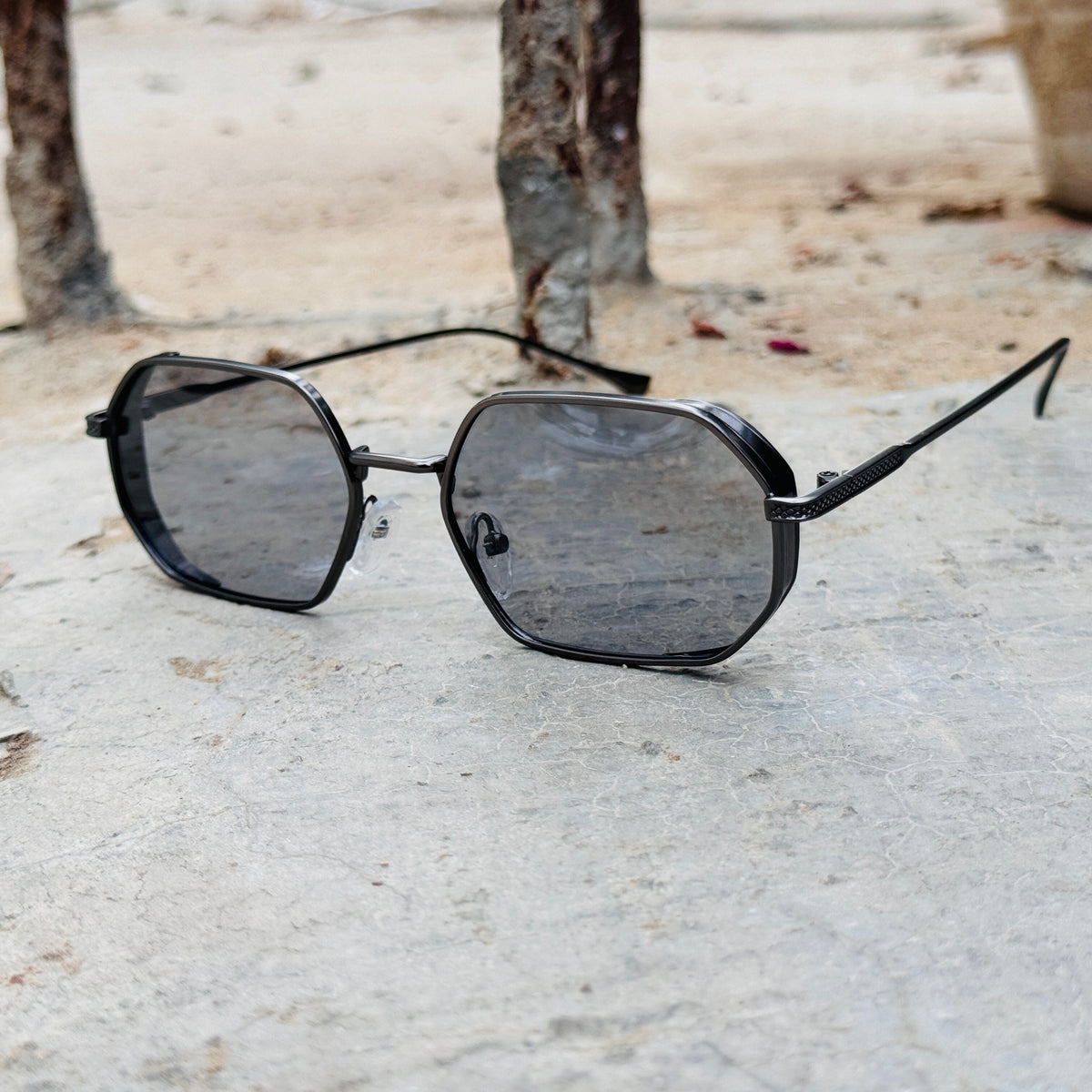 Police – 206005 – 56 – Grey – Metal – Sunglasses – Unisex