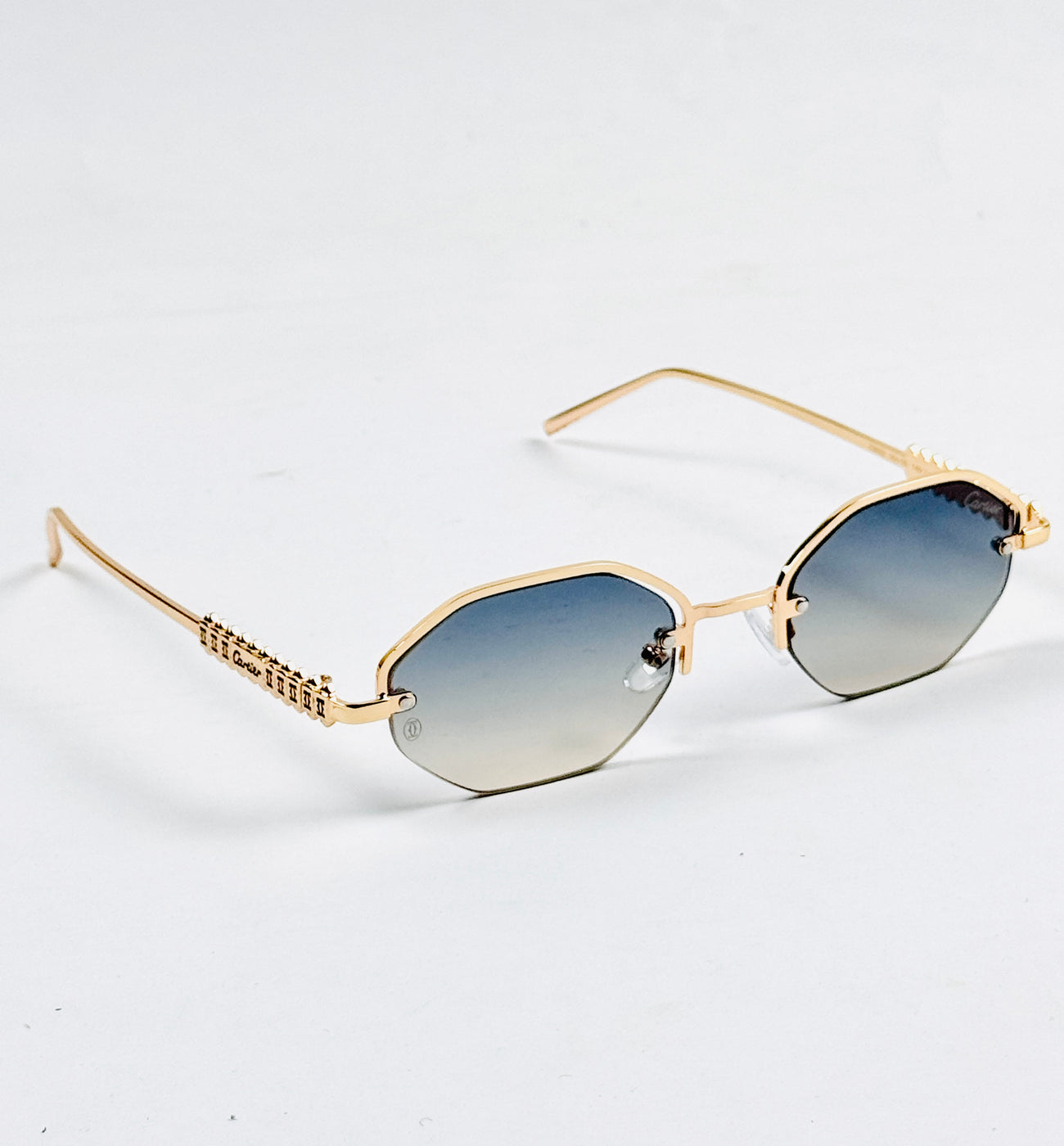 Cartier – 23660 – 55 – Golden Multi – Metal – Sunglasses – Unisex