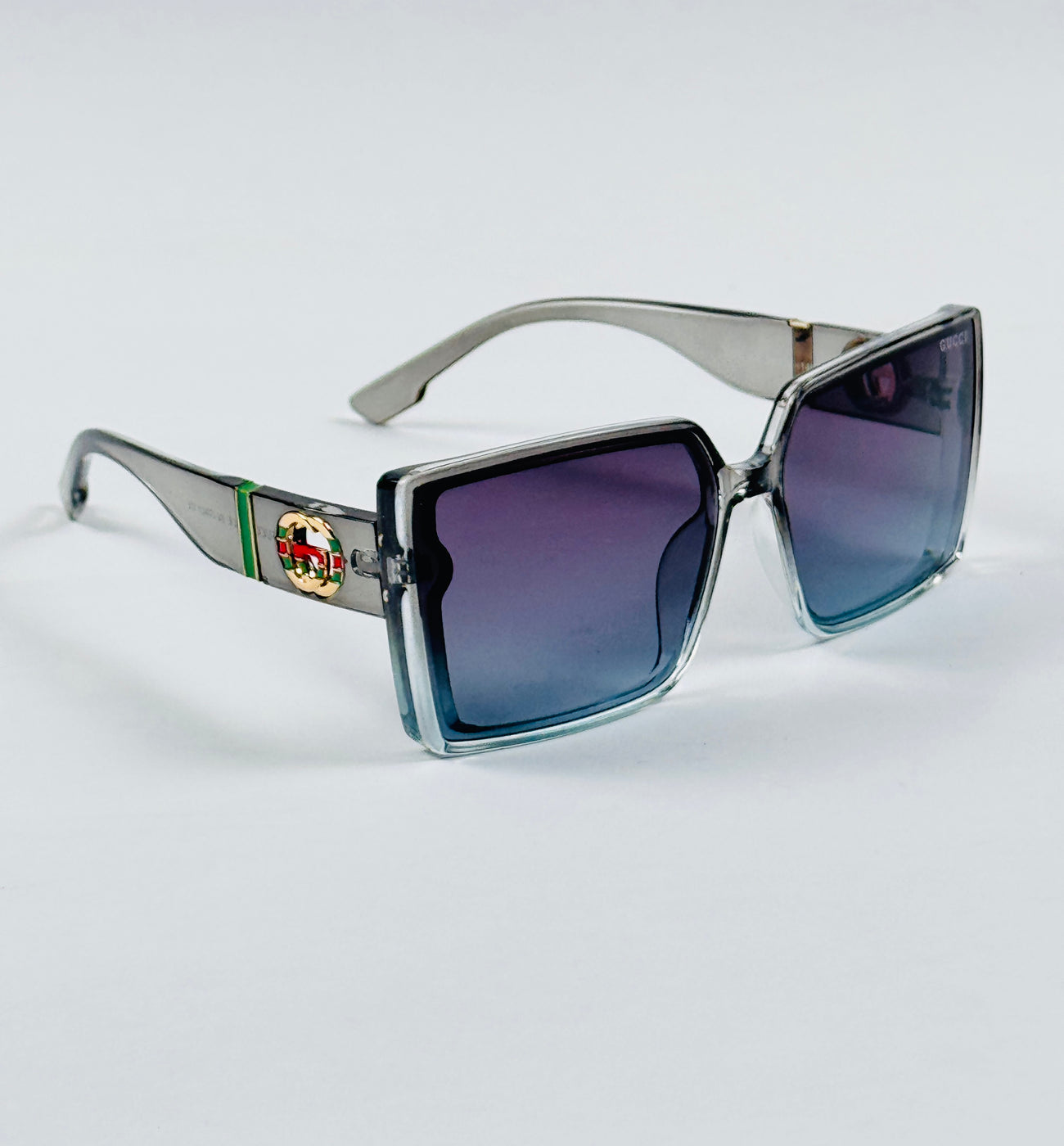 Gucci - 3374 – 56 – Grey Blue – Acetate – Sunglasses – Ladies